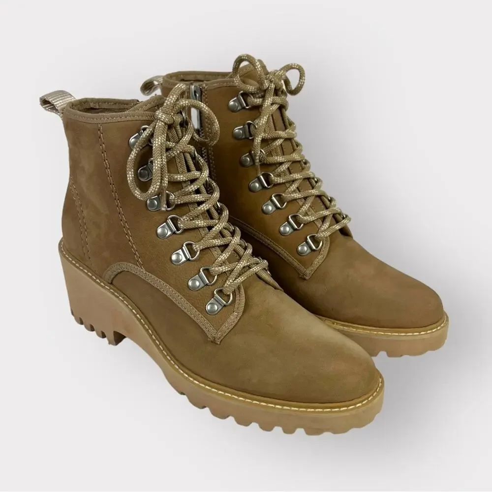 Dolce Vita Huey Hiker Lace-Up Bootie in Mushroom Nubuck Size 10 - Picture 12 of 15